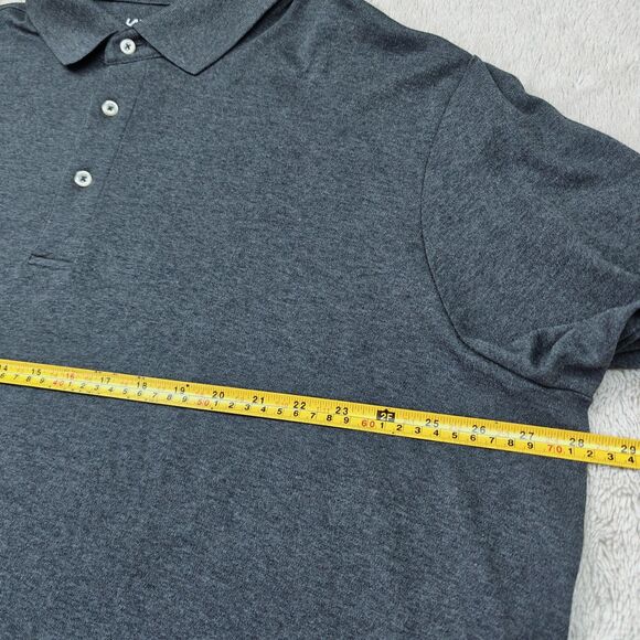 Lands End Long Sleeve Polo Shirt Men's 2XLT 50-52 Gray Traditiona Fit - Picture 6 of 8